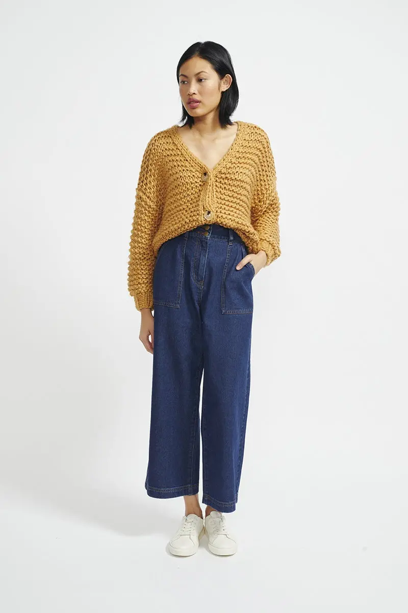 Staple - Carmel Crop Denim Pants - Indigo 1