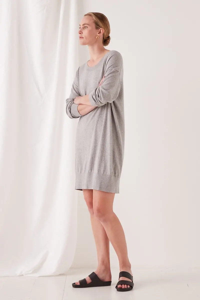 Assembly Label - Cotton Cashmere Lounge Dress - Grey 1