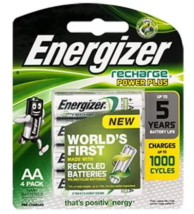 Energizer Recharge Powerplus Batteries: Aa - 4 Pack - 2000 Mah 1