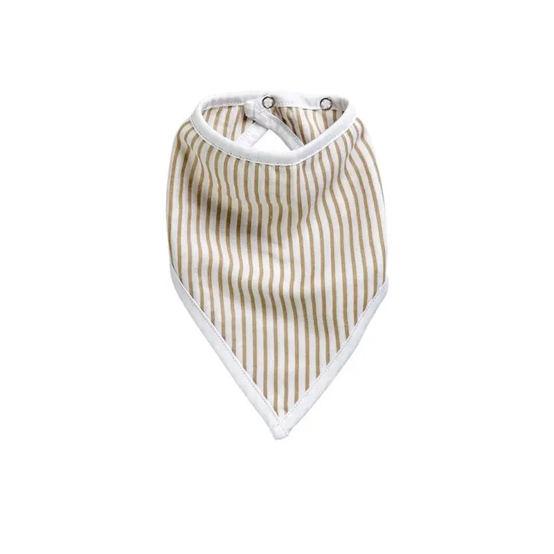 Eddy & Moss - Bandana Bib - Stripe Nutmeg 1