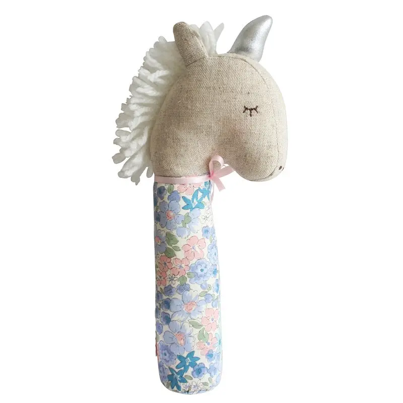 Alimrose - Yvette Unicorn Squeaker Liberty Blue 1