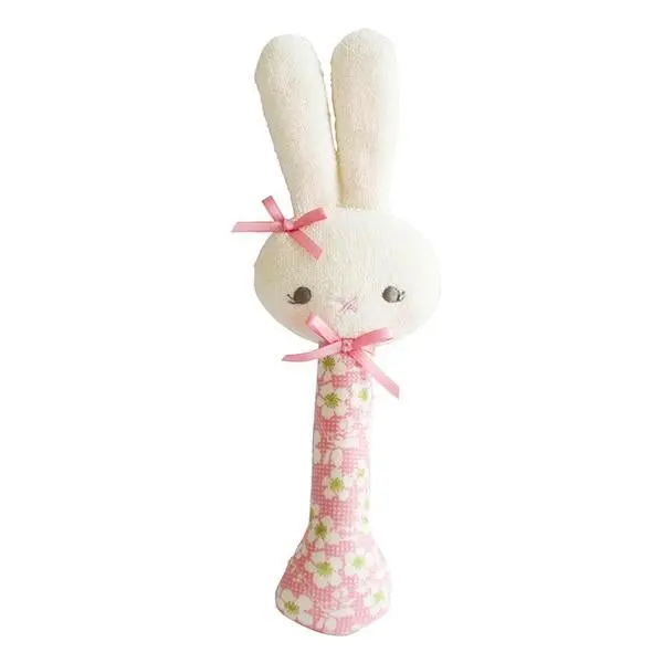 Alimrose - Bunny Stick Rattle Cherry Nest 1