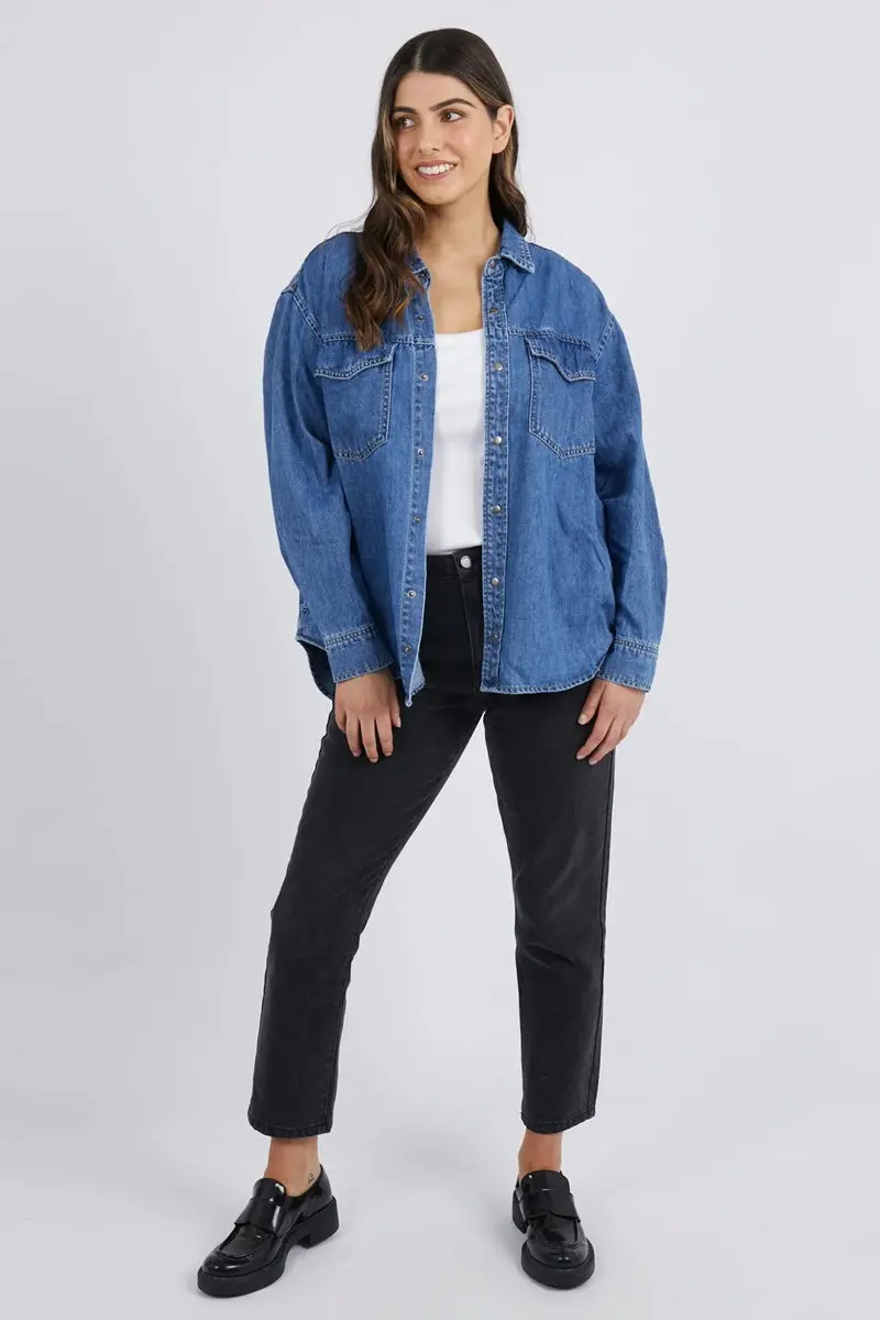 Foxwood - Daisy Denim Shirt - Blue 1