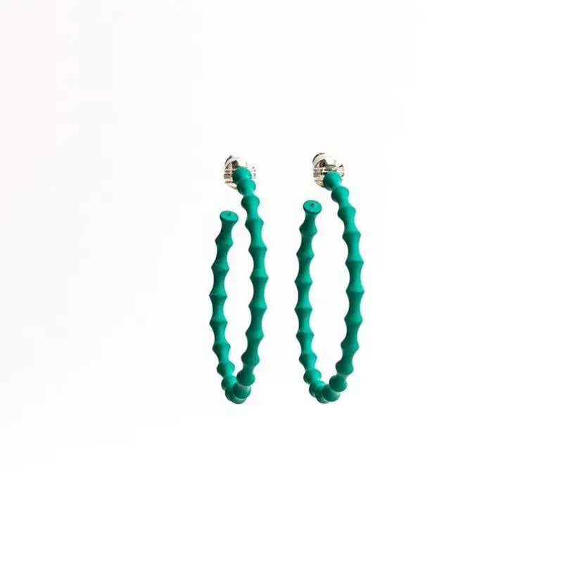 Stilen - Freya Earrings - Forest Green 1