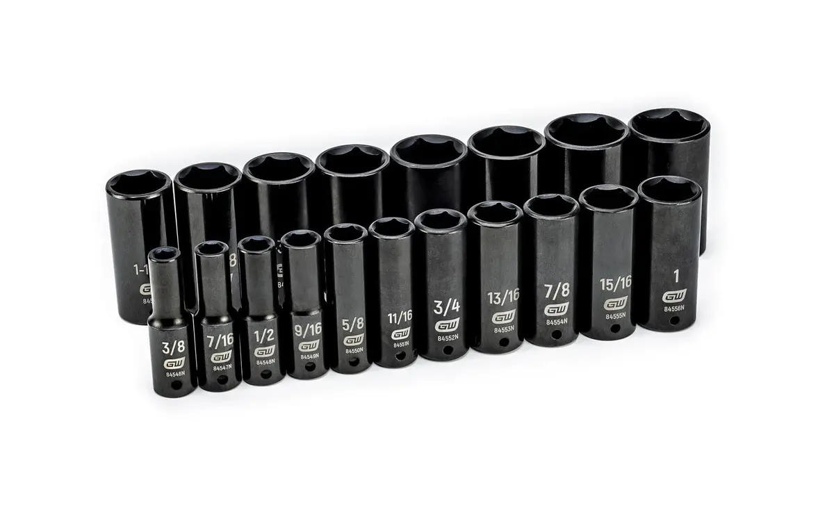 Gearwrench 84934N Impact Socket Set – 1/2" Drive, 10-Piece Deep Well Metric Sockets 1
