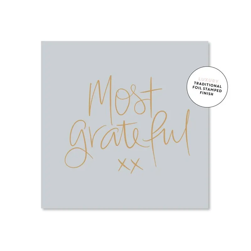 Just Smitten Mini Gift Card - Most Grateful 1