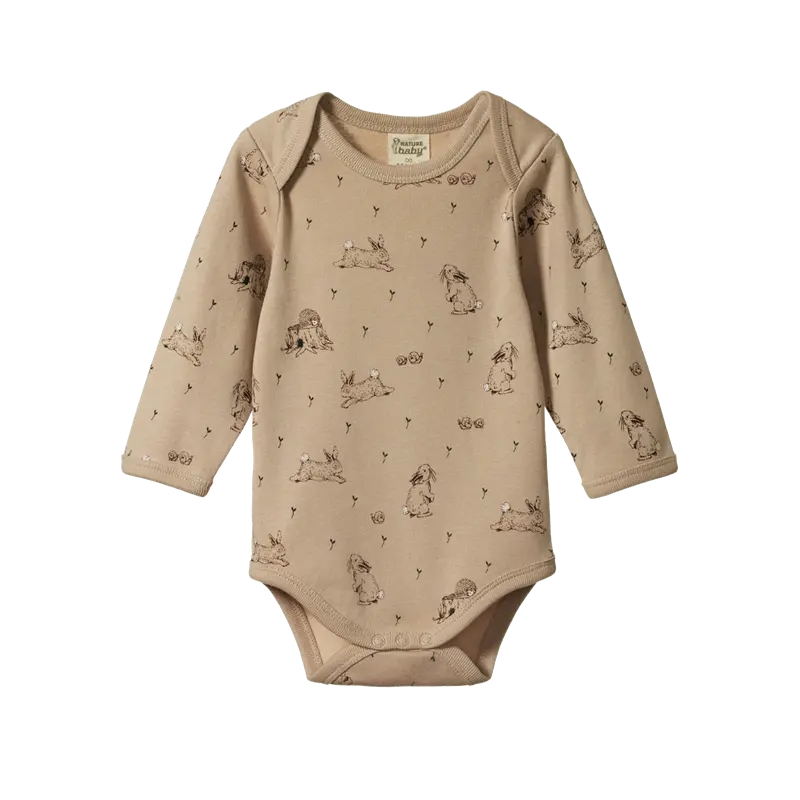 Nature Baby - Long Sleeve Body Suit - Forest Friends 1