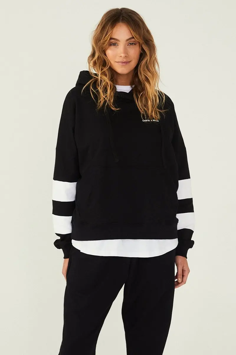 Cartel & Willow - Harriet Hoodie - Black 1