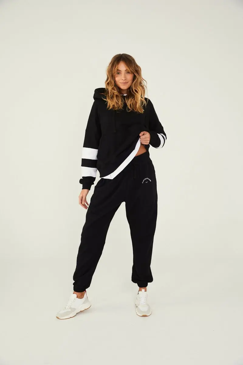 Cartel & Willow - Hattie Track Pant - Black 1
