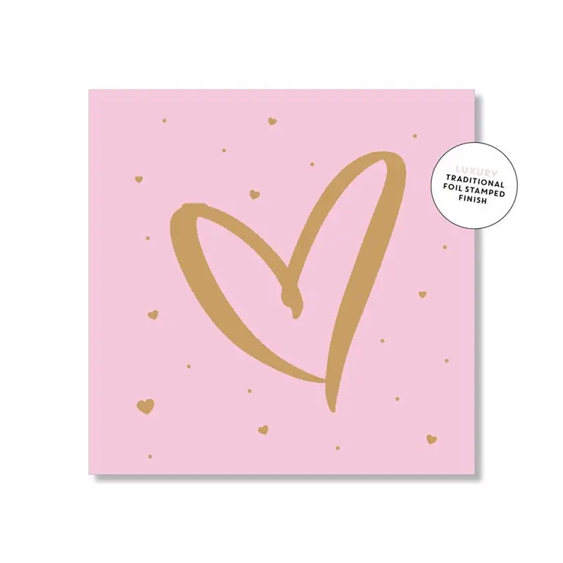 Just Smitten Mini Gift Card - Bright Heart Of Hearts - Pink 1