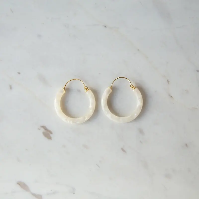 Sophie - Hoop Loops - Pearly 1