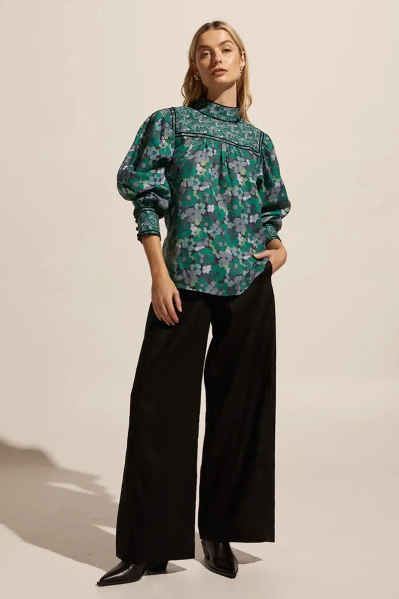 Zoe Kratzmann - Horizon Top - Juniper Floral 1