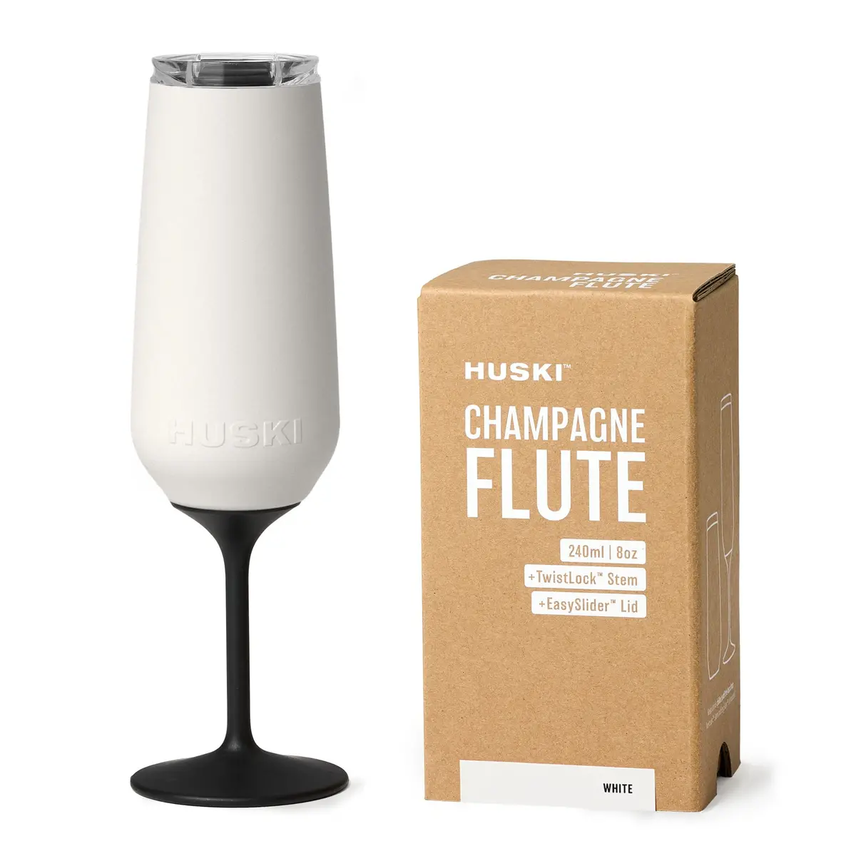Huski - Champagne Flute - White 1