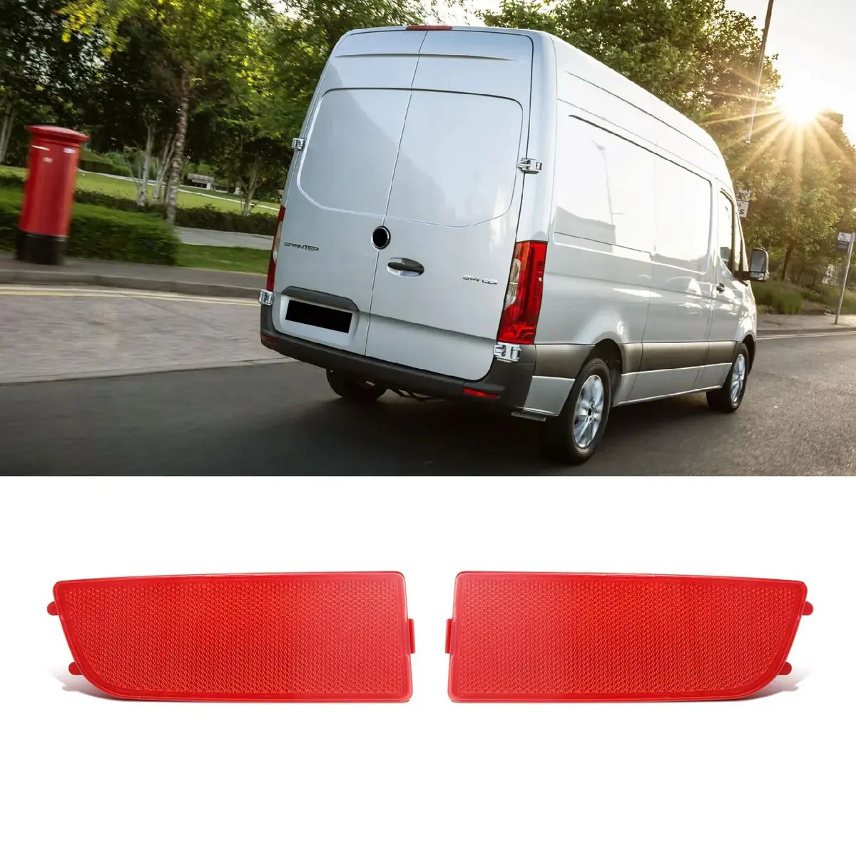 Us 9068260040 + 9068260140 Rear Bumper Reflector 1