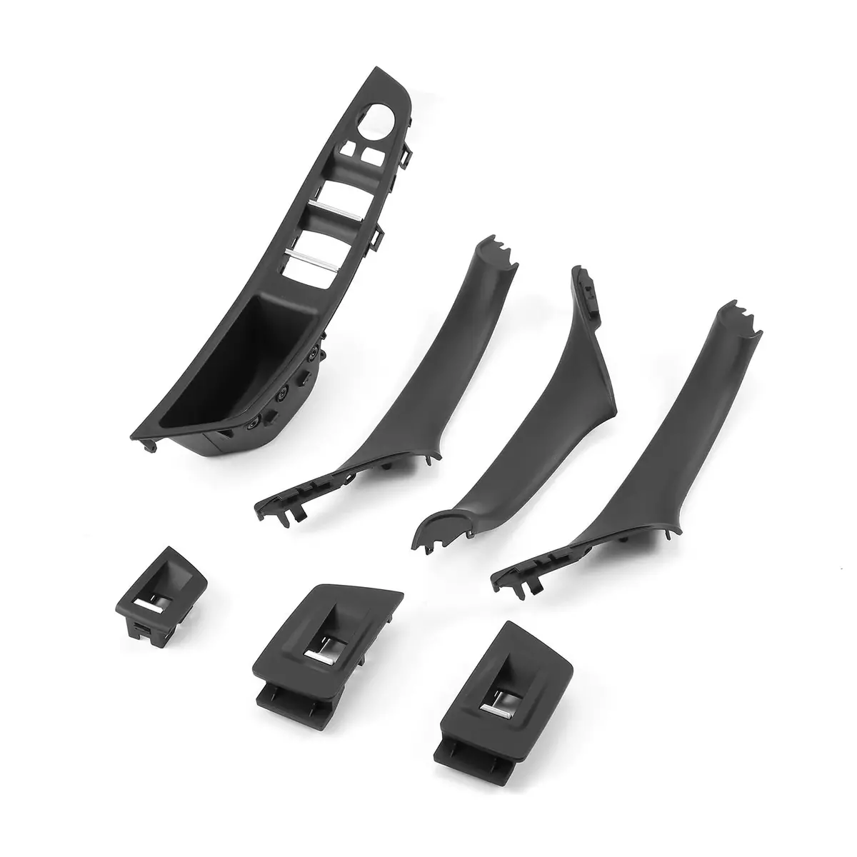 51417225873+51417225851+51417225852+ 51417225890+51417225889 Inner Door Panel Handle Pull Trim Cover Kit 1