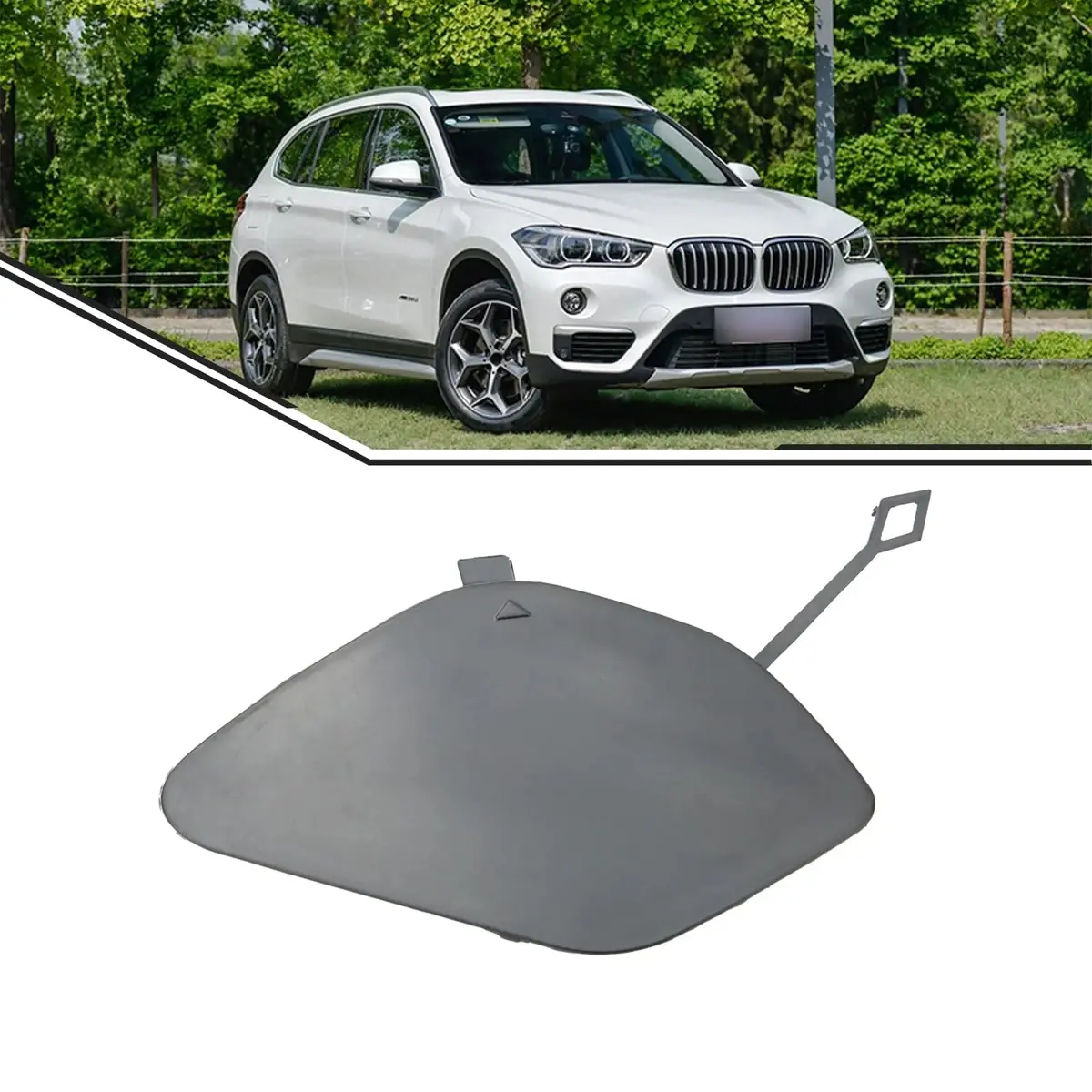 Us 51137361220 Front Bumper Tow Hook Eye Cap Cover 1