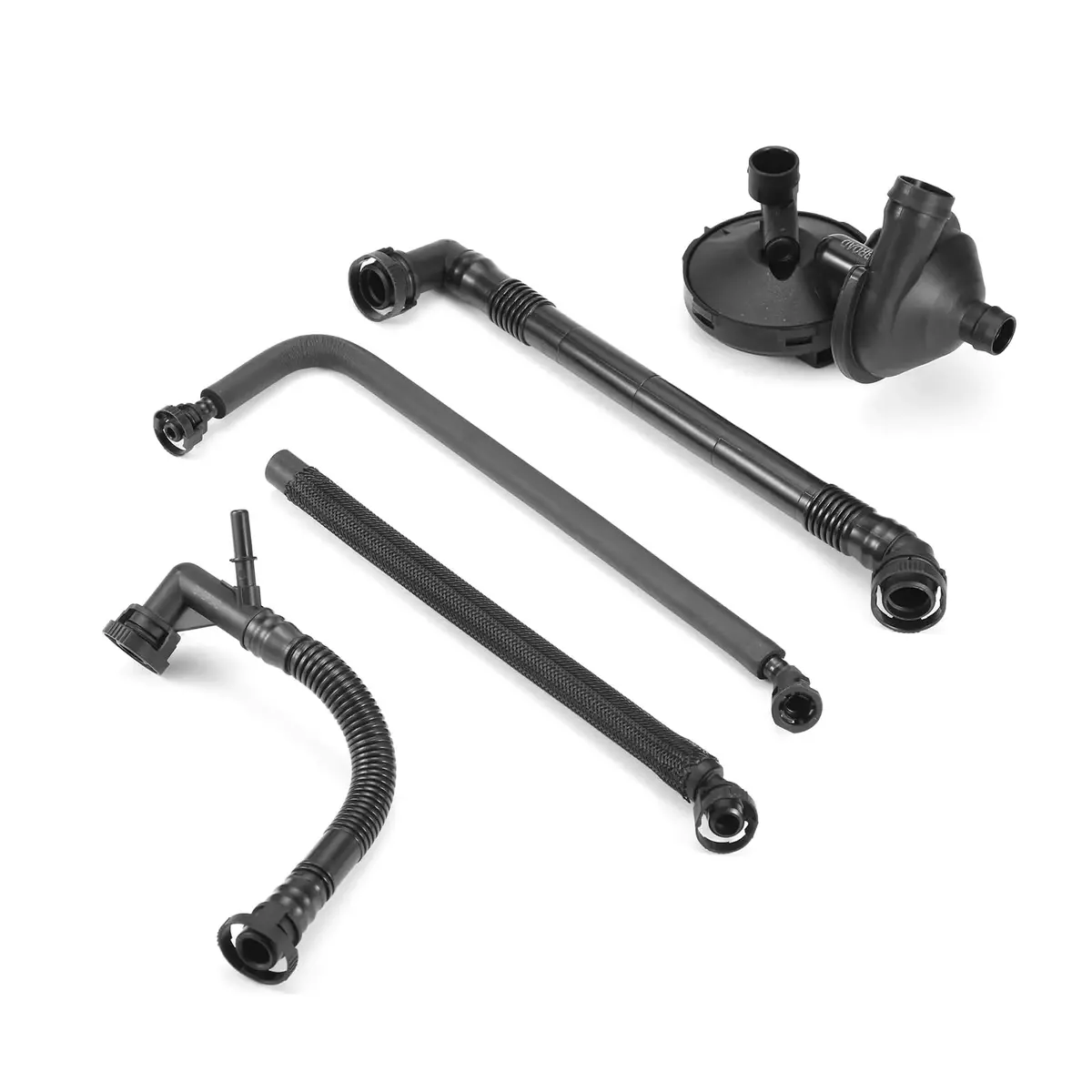 5Pcs Crankcase Vent Valve & Breather Hose Kit 11617504536 + 11611432559 + 11157532649 + 11617504535 + 11617501566 1