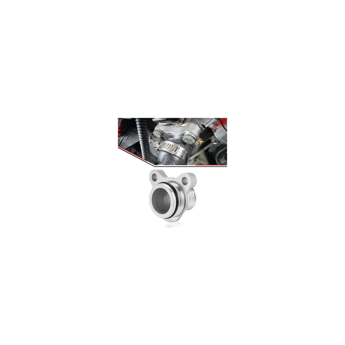11537580969 Coolant Hose Metal Flange Upgrade 1