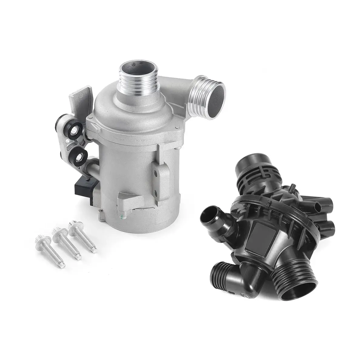 11537586783 + 11518635092 Electric Engine Water Pump & Thermostat With Bolt 1