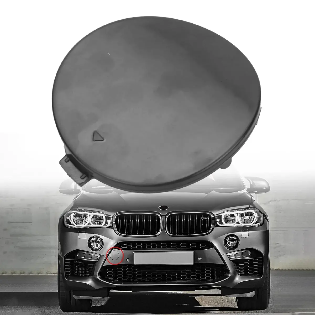 Us 51118065933 Front Bumper Tow Hook Eye Cover Cap 1
