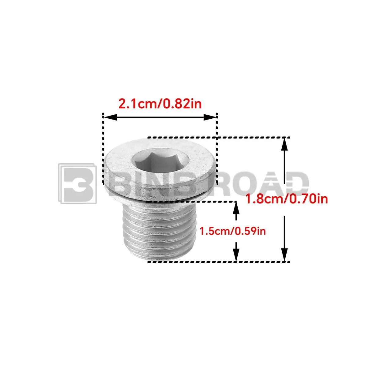 11137605018 1Pcs Engine Oil Drain Plug Aluminum 2