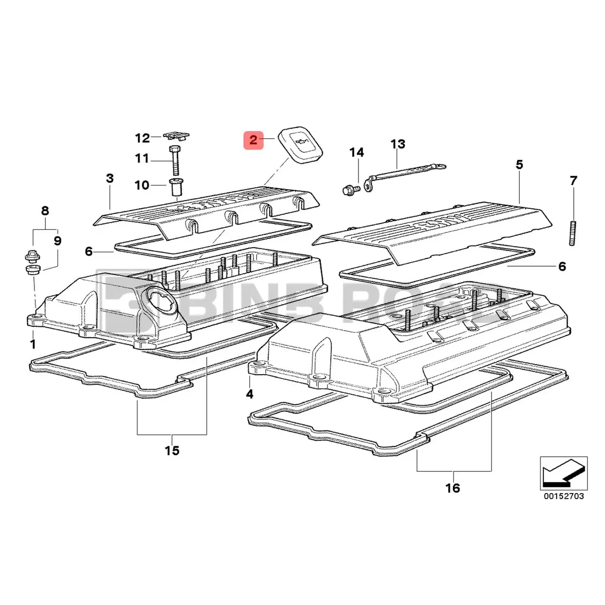11127509328 Engine Oil Filler Cap 2