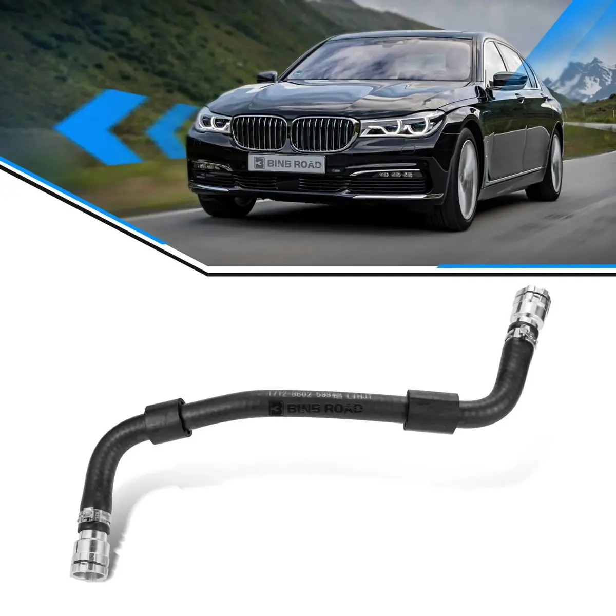 17128602599 Coolant Reservoir Hose Replacement For Bmw 530I 540I 740I G30 G12 1