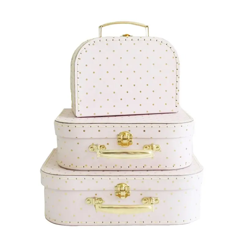 Alimrose - Kids Carry Case Set - Pink Gold Spot 1