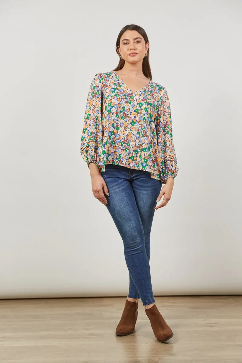 Isle Of Mine - Euphoria V Blouse - Meadow Bloom 1