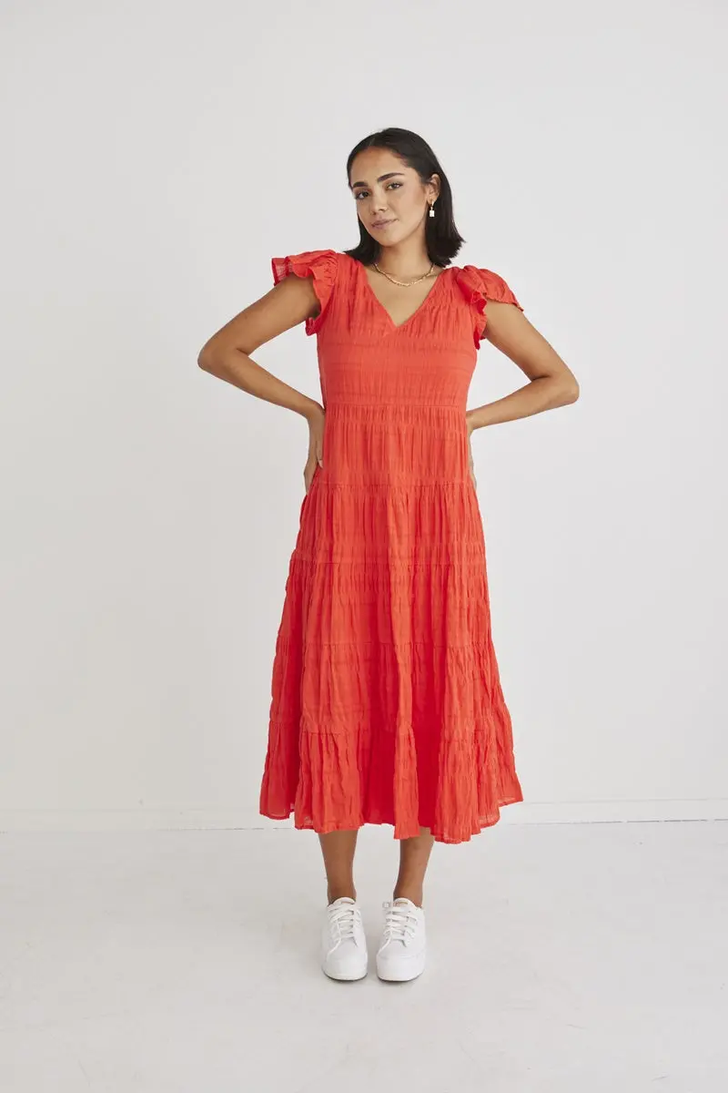 Ivy + Jack - Marley Sunset Cotton Sleeveless Tiered Maxi 1