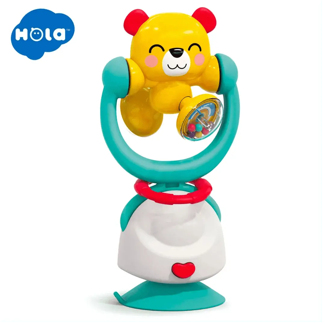 Juguete Con Succión Y Cascabel Oso Kung Fu. Hola Toys 1