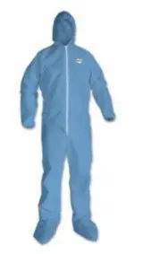 Kimberly-Clark Professional Kleenguard* A65 Flame Resistant Coveralls, Blue,  Zip Storm Flap 1
