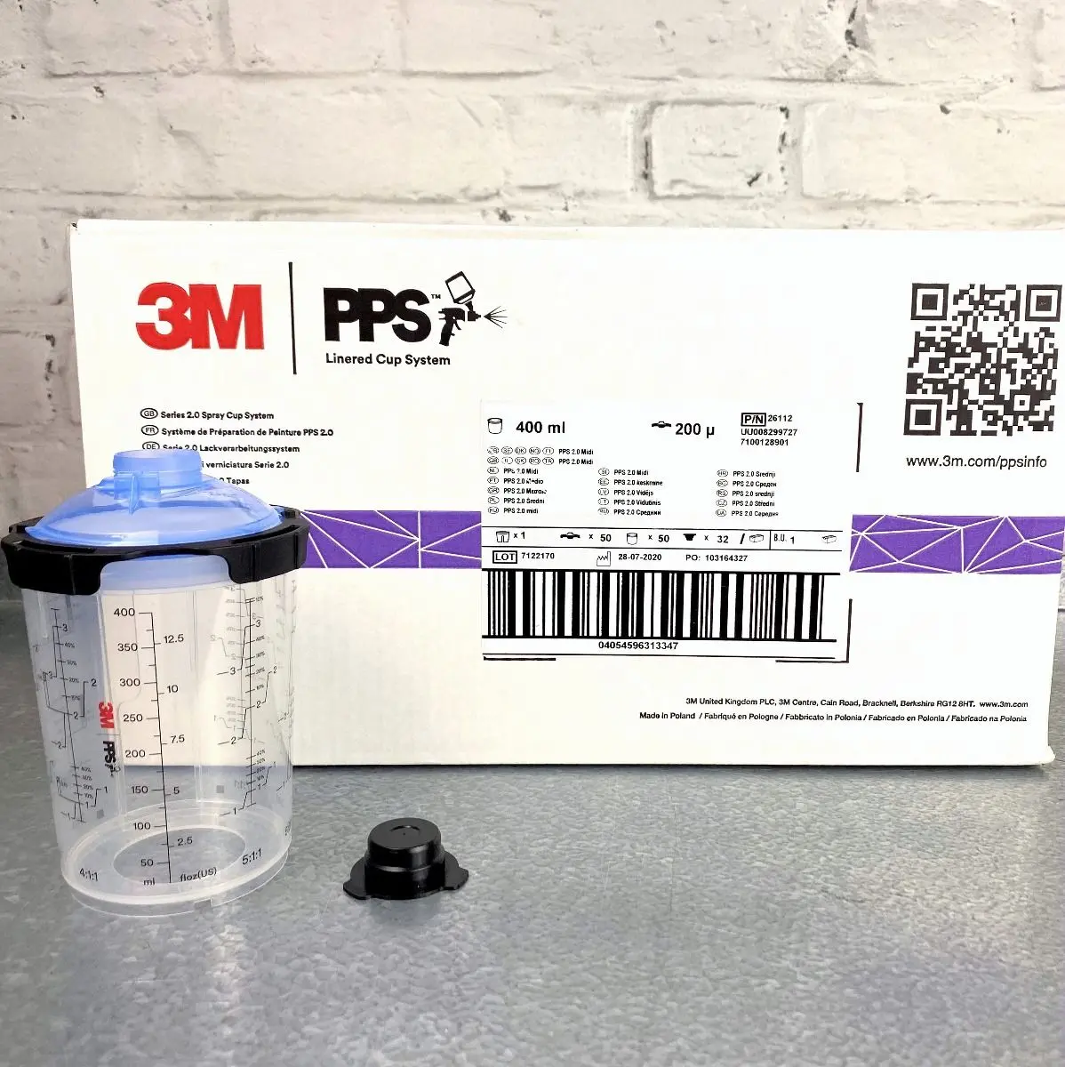 3M Pps 2 Pk50 Midi 400Ml 200 Micron Filter Lids & Liners 1