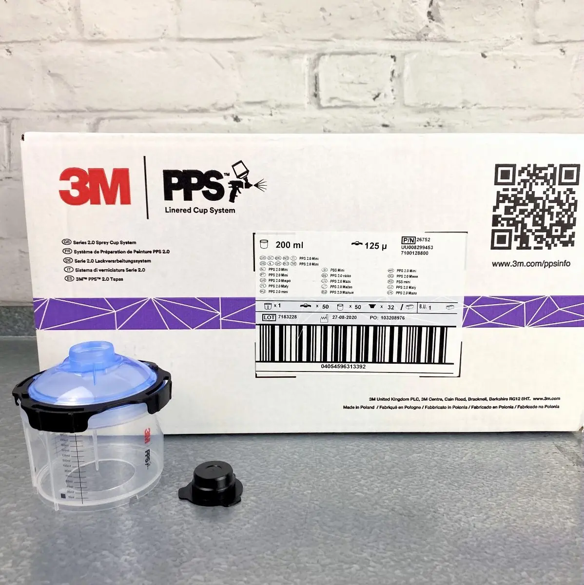 3M Pps 2 Pk50 Mini 200Ml 125 Micron Filter Lids & Liners 1