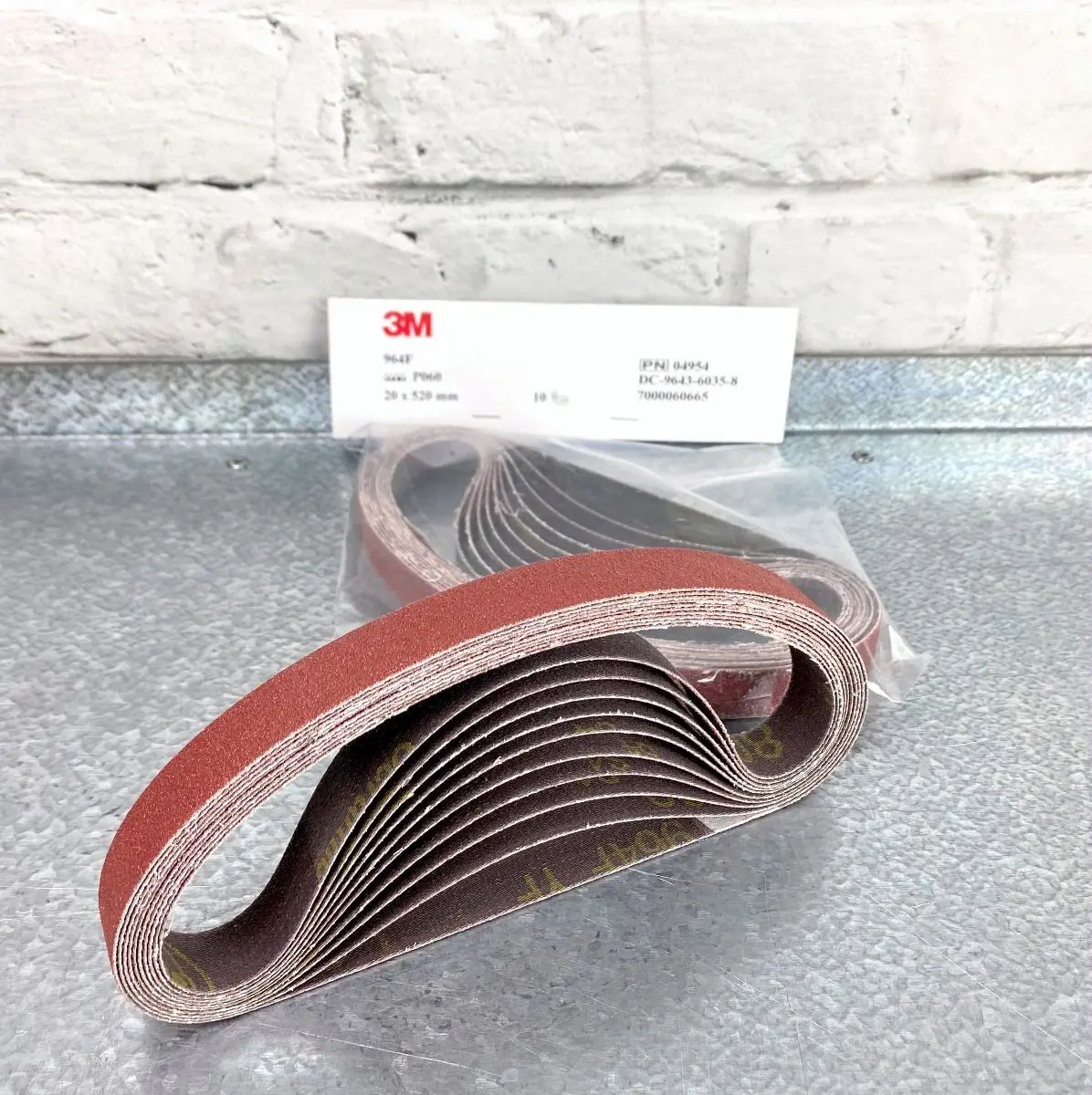 3M Cloth Belts 20X520mm (Pack Of 10) 1