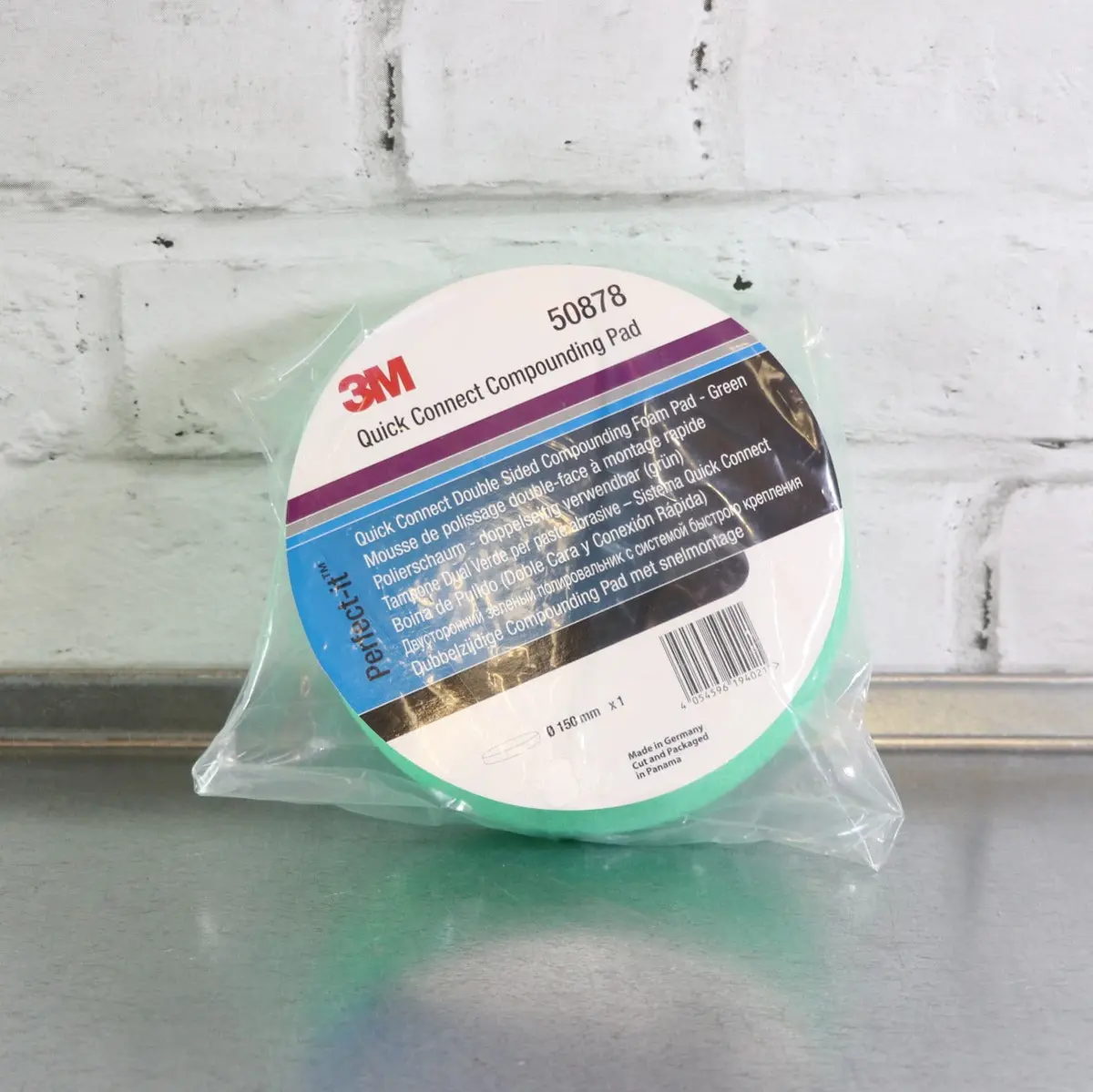 3M Quick Connect Double Sided Flat Foam Compounding Pad 1