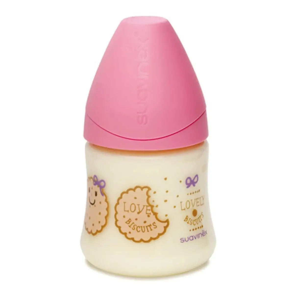 Mamadera Anatomica Latex 150 Ml 0-6M Galleta, Suavinex 1