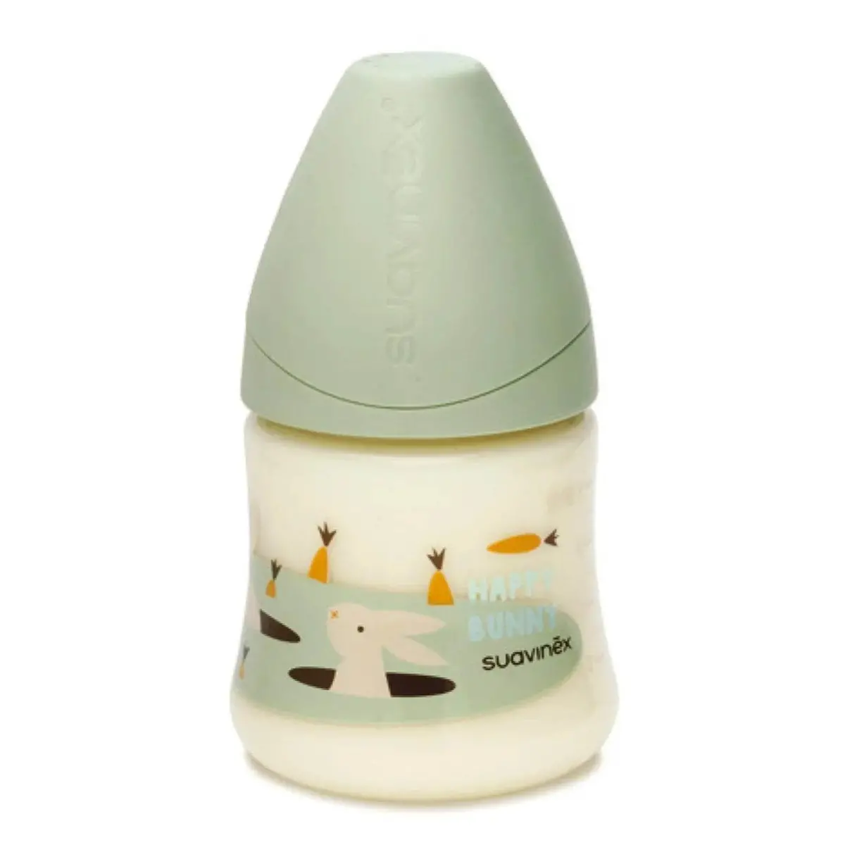 Mamadera Anatómica Latex 150Ml 0-6M Bunny/Verde, Suavinex 1