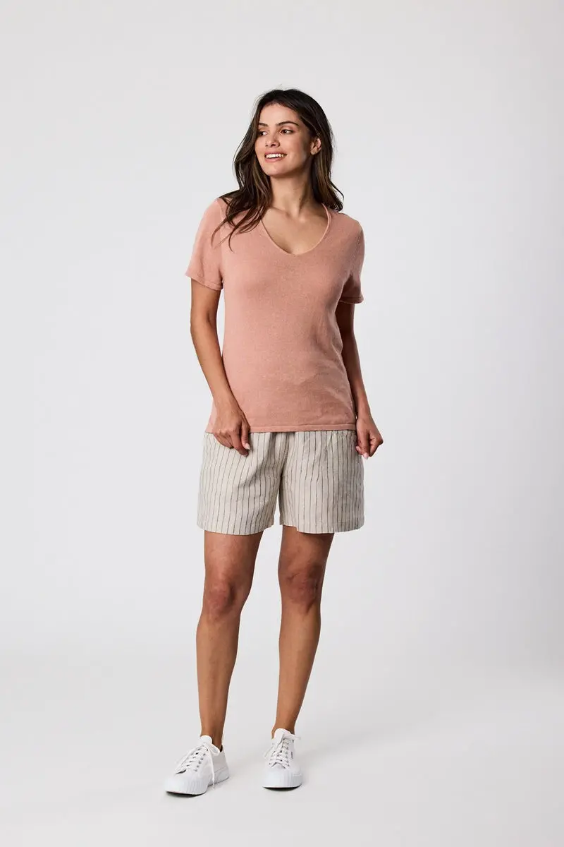 Marlow - Castaway Tee - Coral 1
