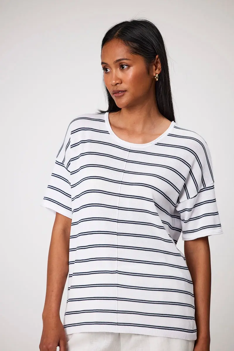 Marlow - Leisure Knit Tee - Stripe 4