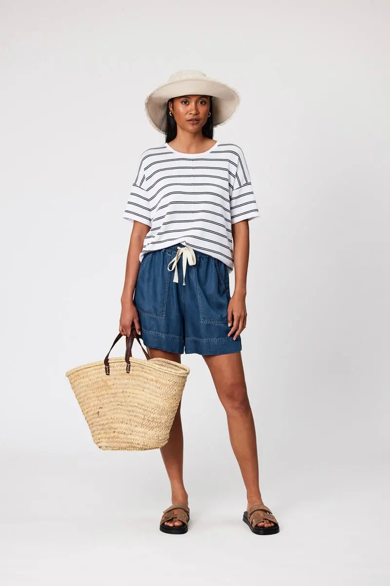 Marlow - Leisure Knit Tee - Stripe 1