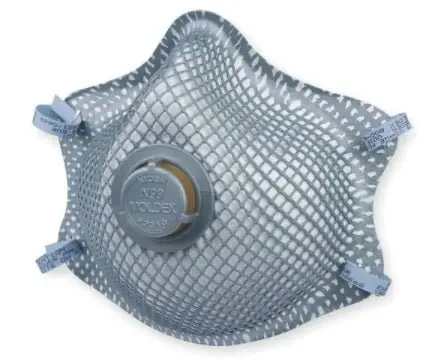 Moldex N99 Disposable Respirator W/ Valve, M/L, Gray, Pk10 1