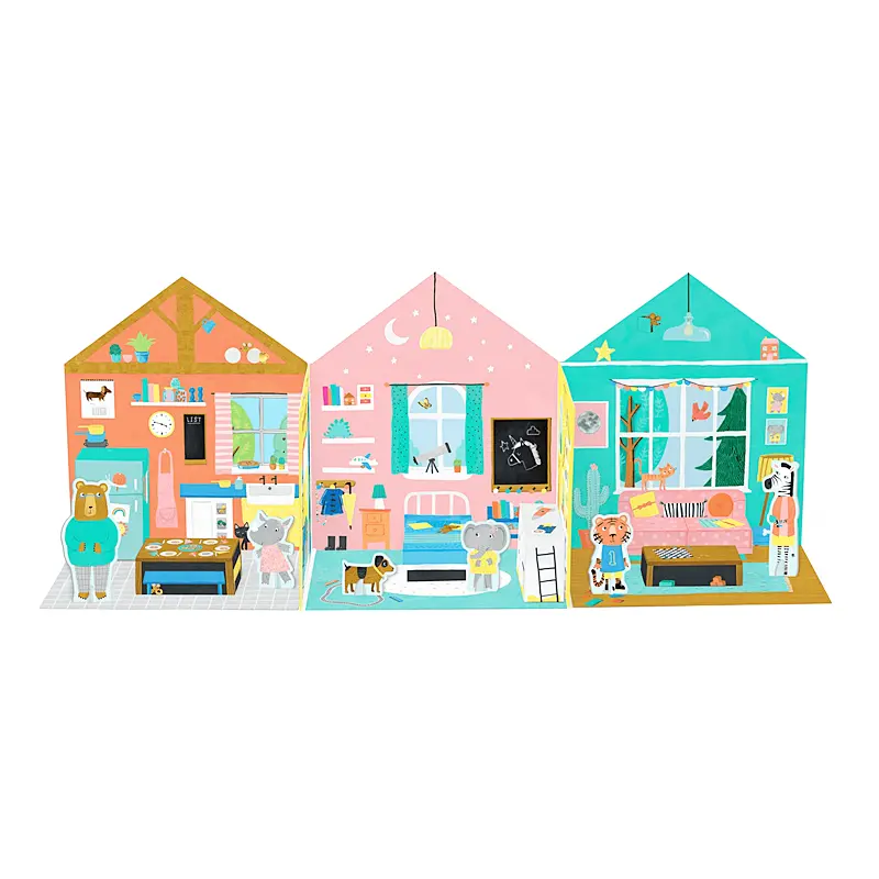 Mudpuppy - My Pop Up Dollhouse 2