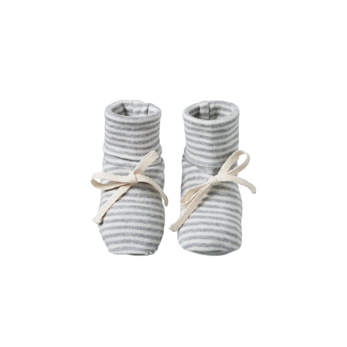 Nature Baby - Cotton Booties - Grey Marle 1