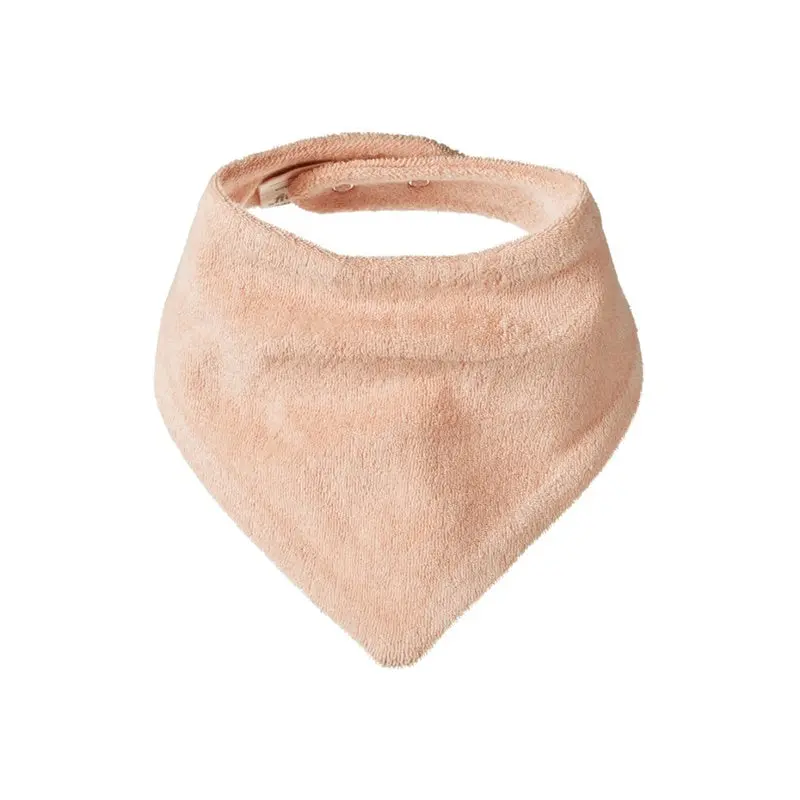 Nature Baby - Terry Triangle Bib - Rose Dust 1