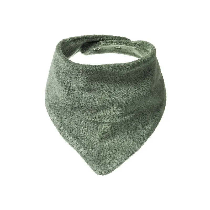 Nature Baby - Terry Triangle Bib - Lily Pad 1