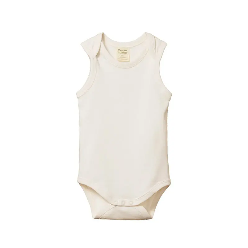 Nature Baby - Cotton Singlet Bodysuit - Natural 1