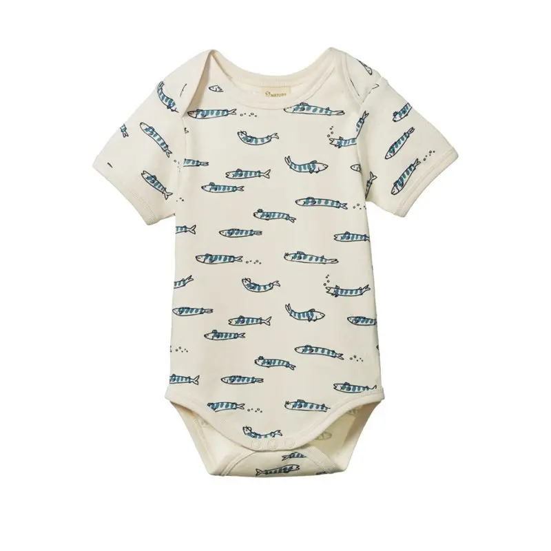 Nature Baby - Short Sleeve Body Suit - South Seas Print 1