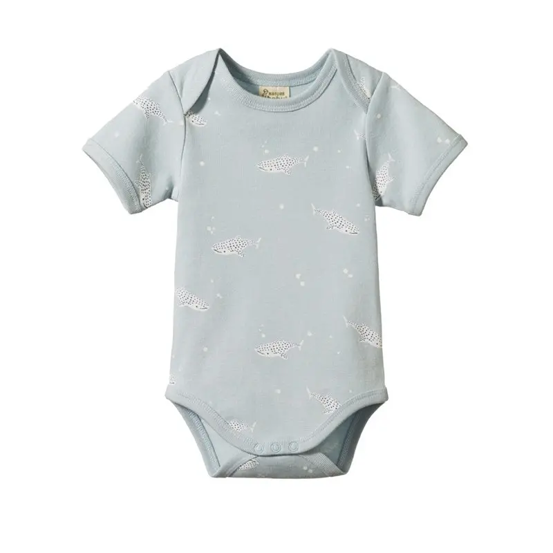 Nature Baby - Short Sleeve Bodysuit - Spotted Whale Shark 1