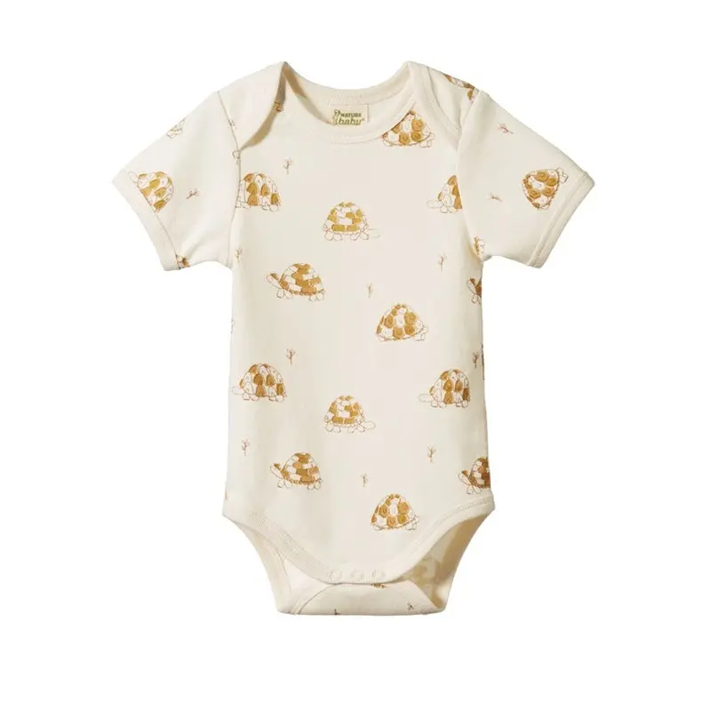 Nature Baby - Short Sleeve Bodysuit - Tortoise 1